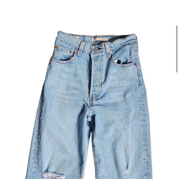 Levi’s Ribcage Straight Ankle Jeans, Size 26 - Picture 2 of 7